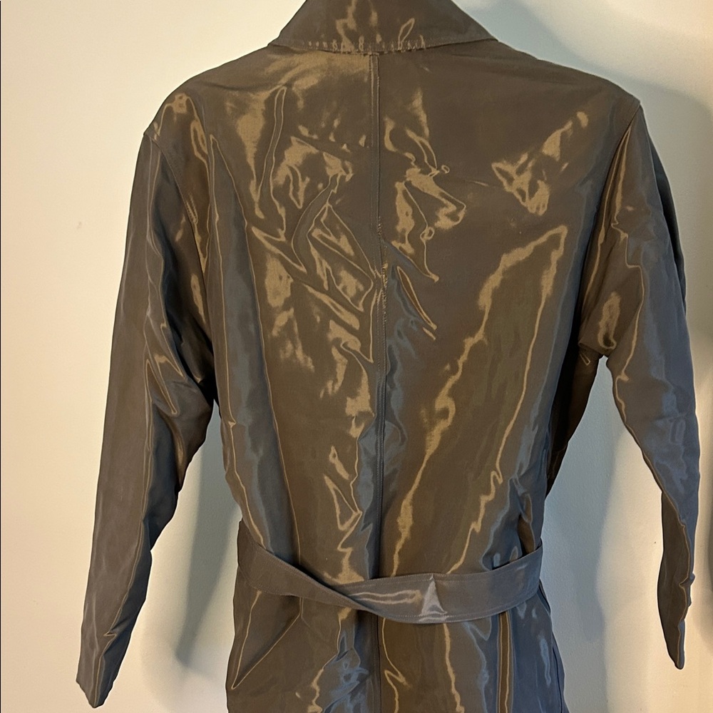 Ron Leal Chic Olive Belted Trench Coat - Picture 6 of 14